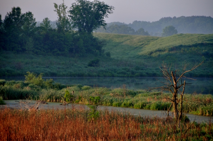 sunrise over Pond View Dr
